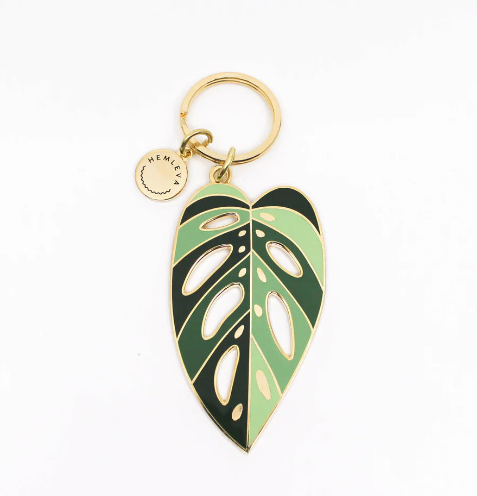 Monstera adansonii 'Archipelago' • Keychain