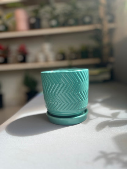Monet Pot - Blue 4”
